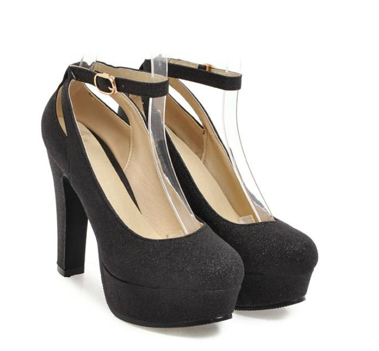 Fashion Women’s High Heels Platform Ankle Strap Pumps Party Club OL Casual Shoes