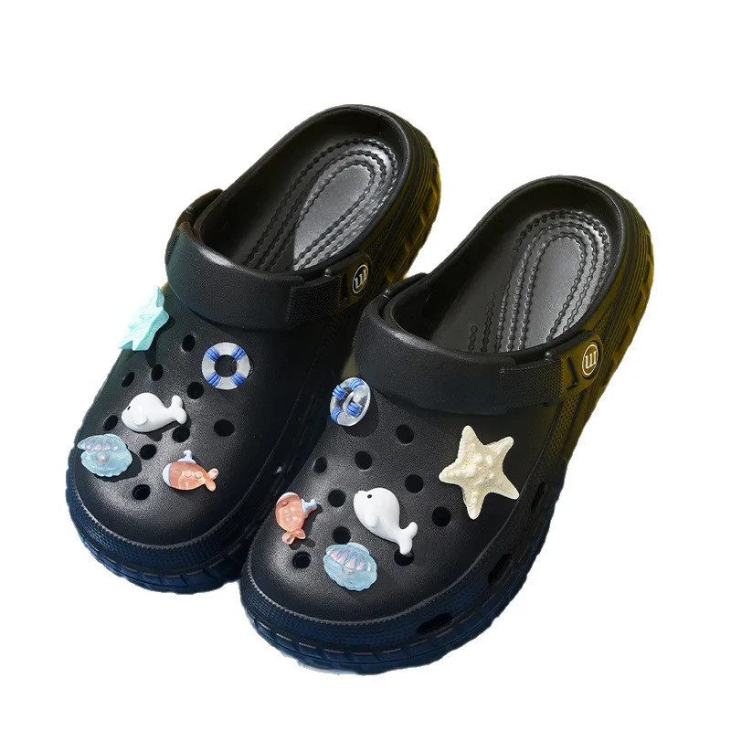 Unisex Thick Bottom Anti-slip Summer Outdoor Sandals Slippers Beach Shoes Breath