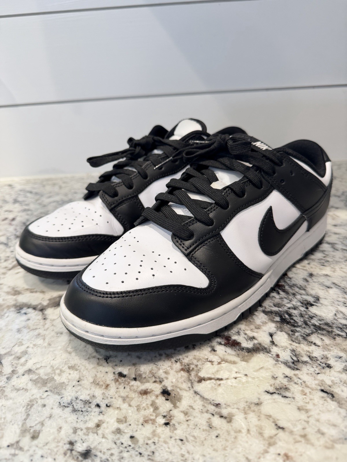 Nike Dunk Low “Panda” Black White Leather Style #DD1391-100 Men’s Sz 10.5