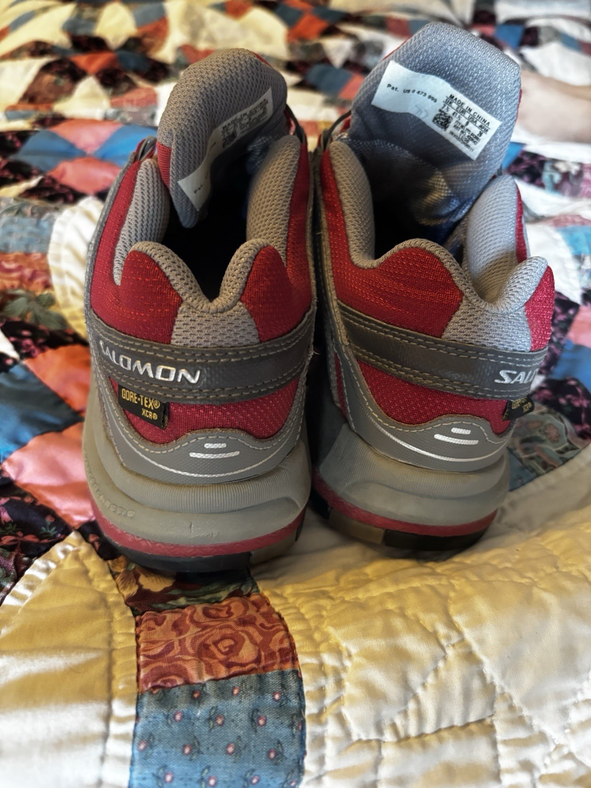 Salomon XA Comp 2 XCR Gore-Tex Women’s Trail Shoes Size 9 Red Gray Hiking