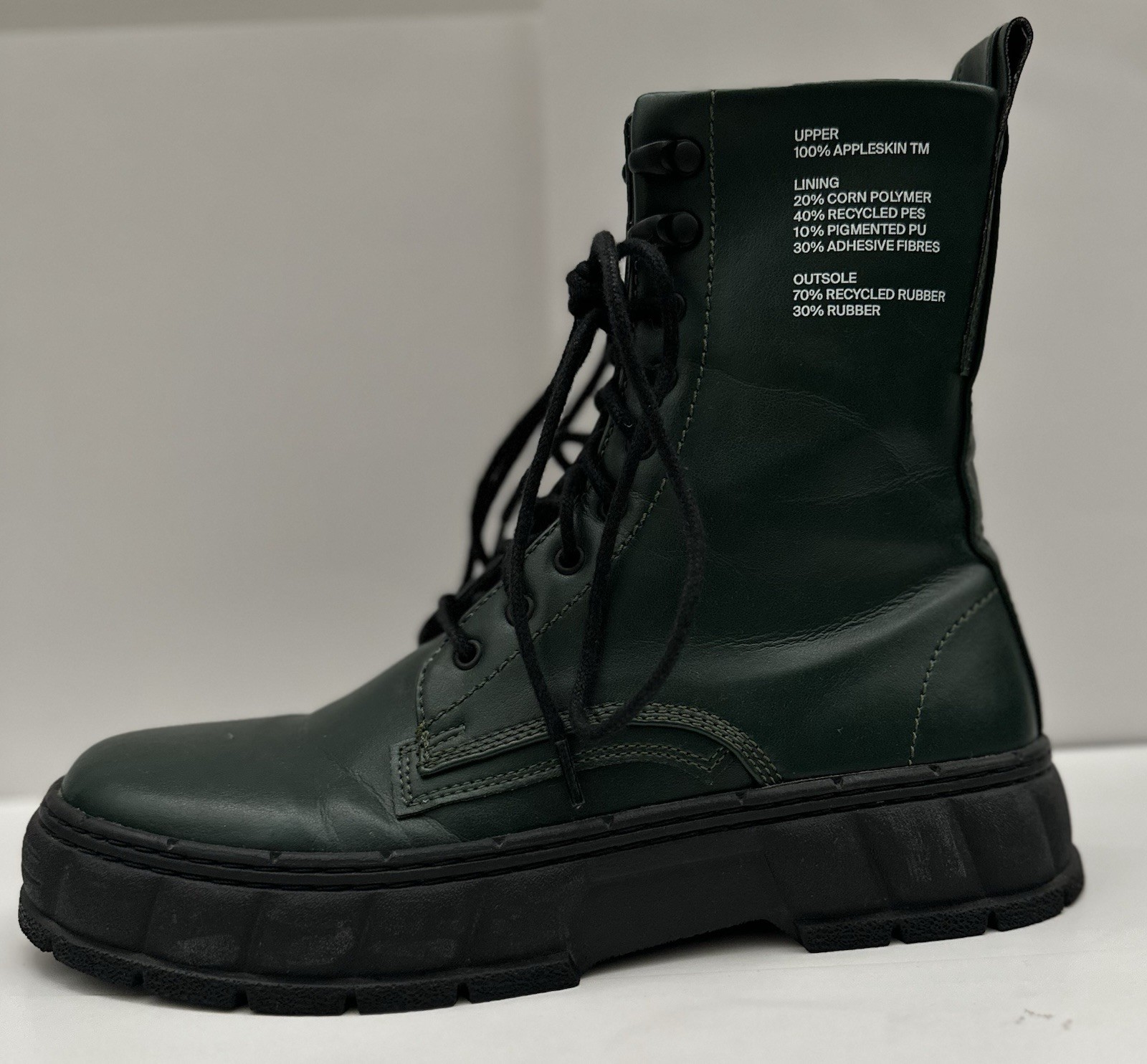 VIRÓN 1992 Apple Boots crafted from innovative AppleSkin™ vegan faux leather