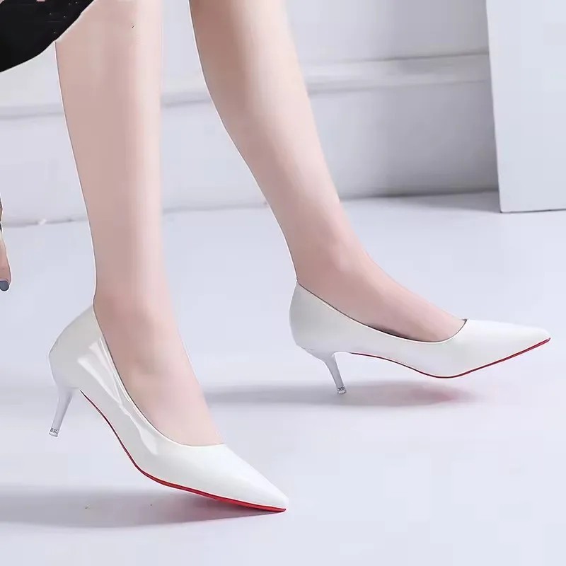 Women’s Pointed Toe Patent Leather High Heel Pumps Office Party Dress Shoes