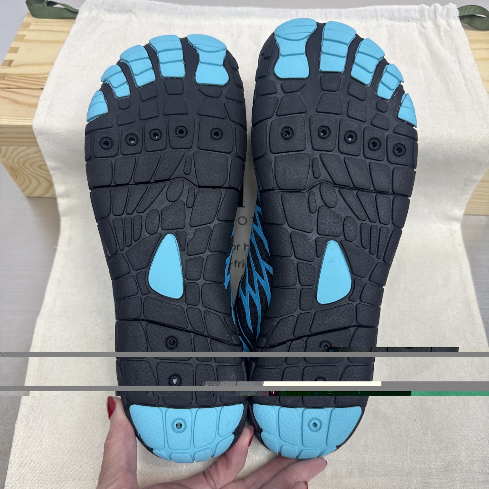 NWT Hike Footwear Shoe Lorax Pro Barefoot Black/Blue EU41 W10-10.5 M8-8.5