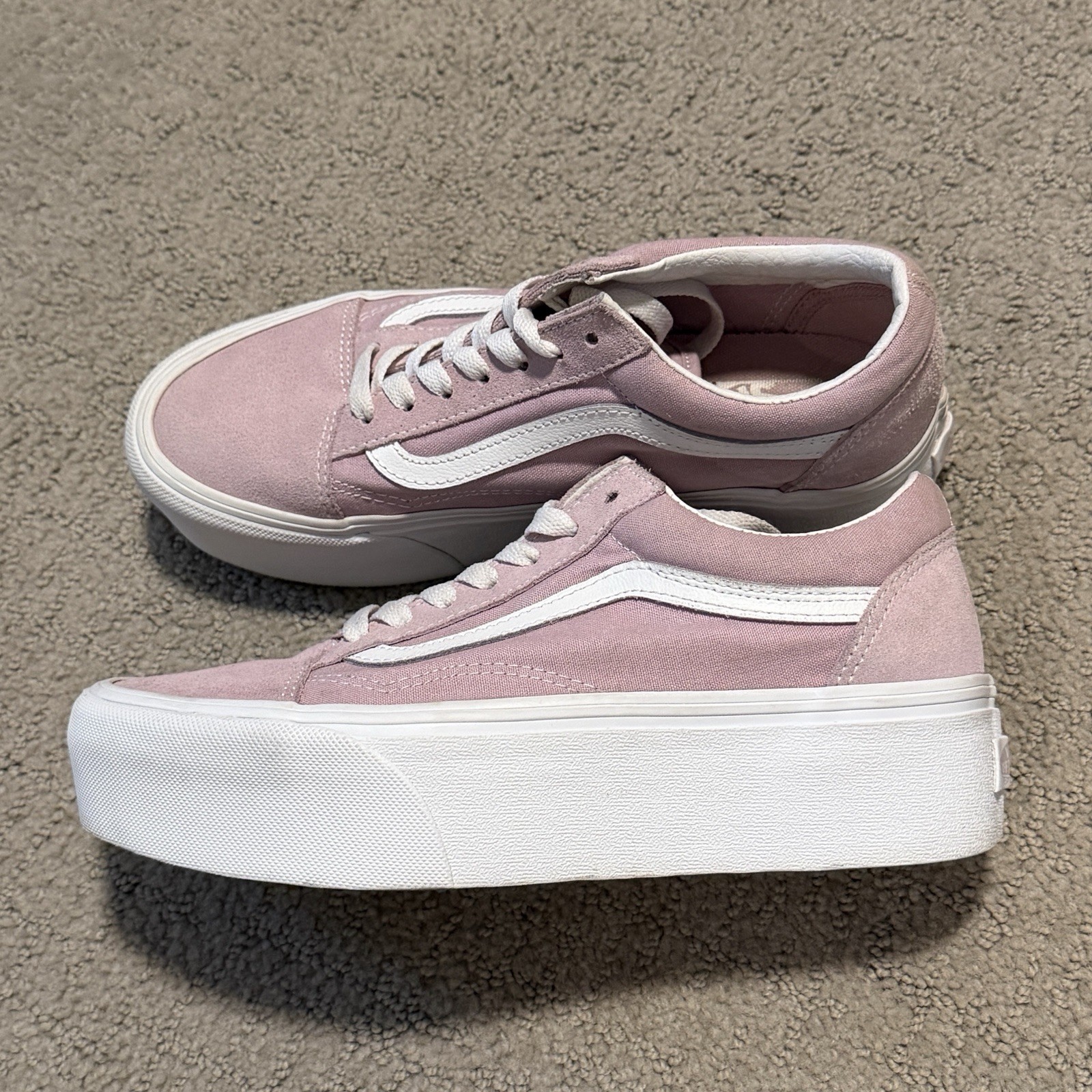Suede vans Stackform Flatforms US 7.5/ Euro 38