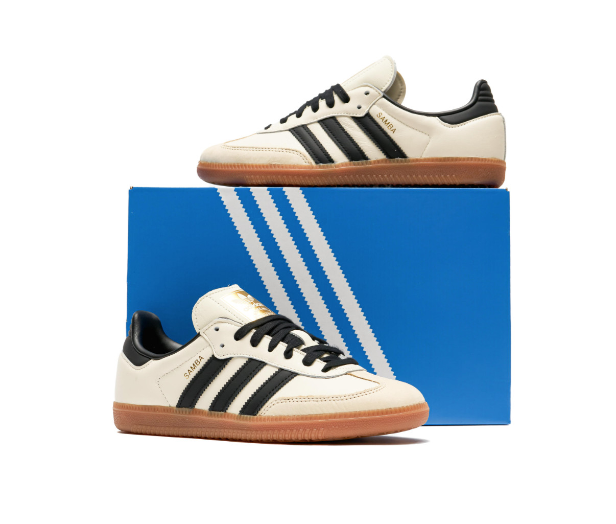 Adidas Samba OG Cream White Sand Strata Beige Black ID0478 Women’s Size 6-10 New