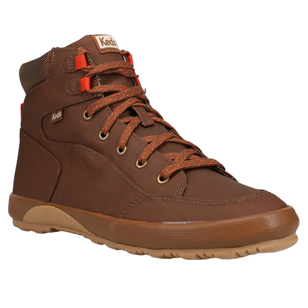 Keds Scout Iv Splash Canvas Lace Up Womens Brown Casual Boots WF66360