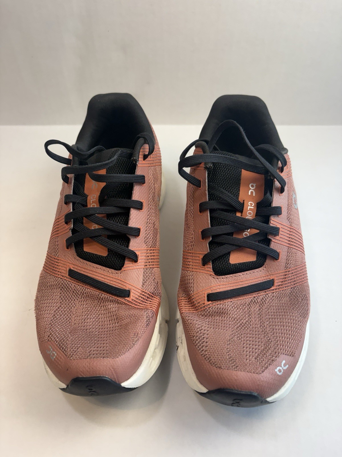 On Cloudgo Women Mesh Running Sneakers Wide Lace Up Pink White Black