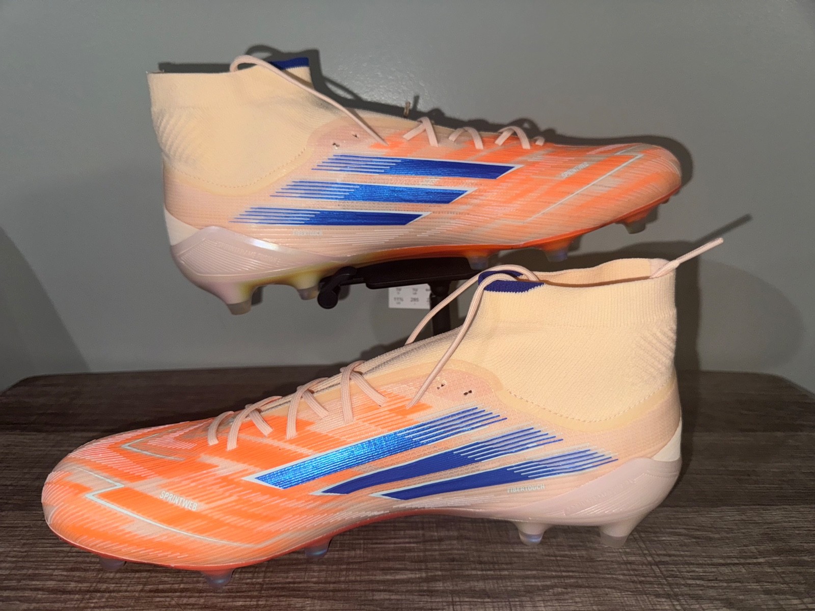 Adidas F50 Sparkfusion Elite Mid Soccer Cleats Orange Women Size 11.5 JH7647