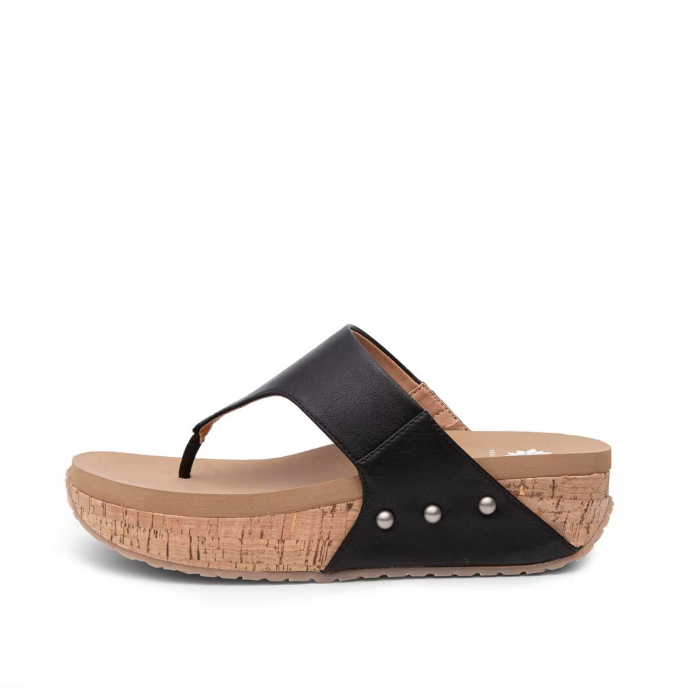 Women Bandini Flatform Sandal – Yellow Box – Black 7