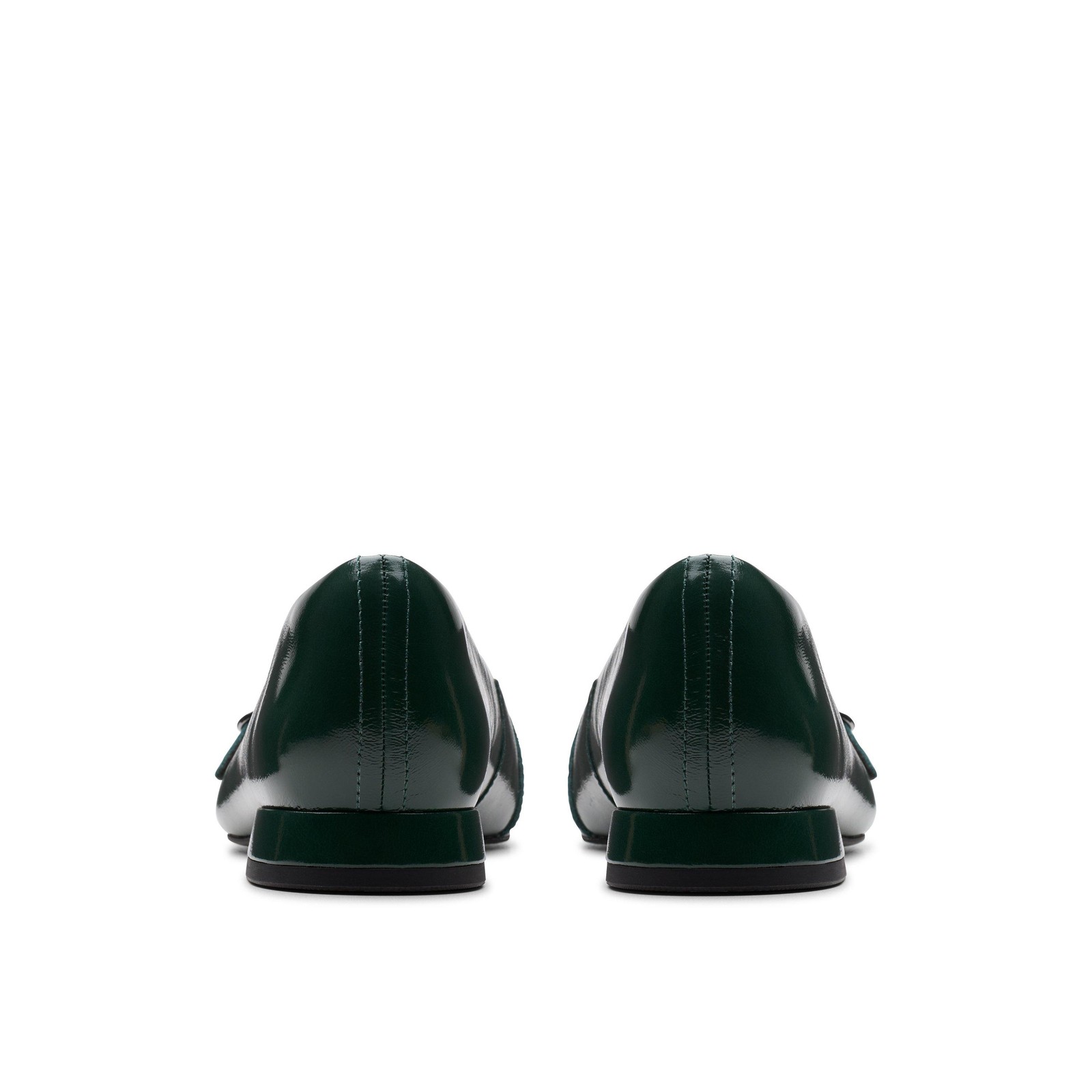 Clarks Womens Sensa15 Strap Green Leather Dress Shoes