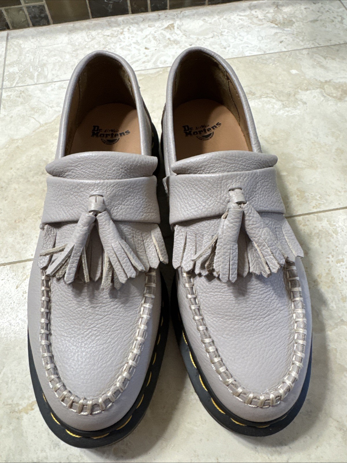 NWOT DR. MARTENS Adrian Savannah Tan Tassel Leather Loafers Women’s US