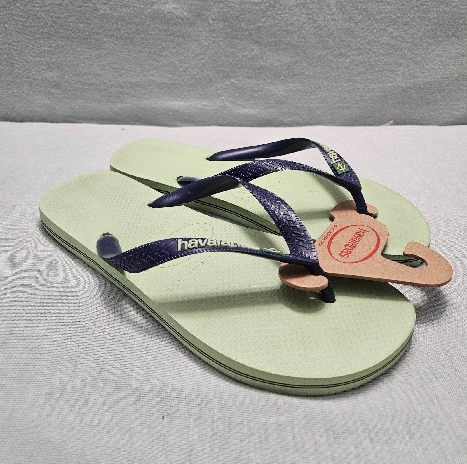 Authentic Havaianas Light Green Flip Flops/slipper 41-42USA 11/12W Brazil