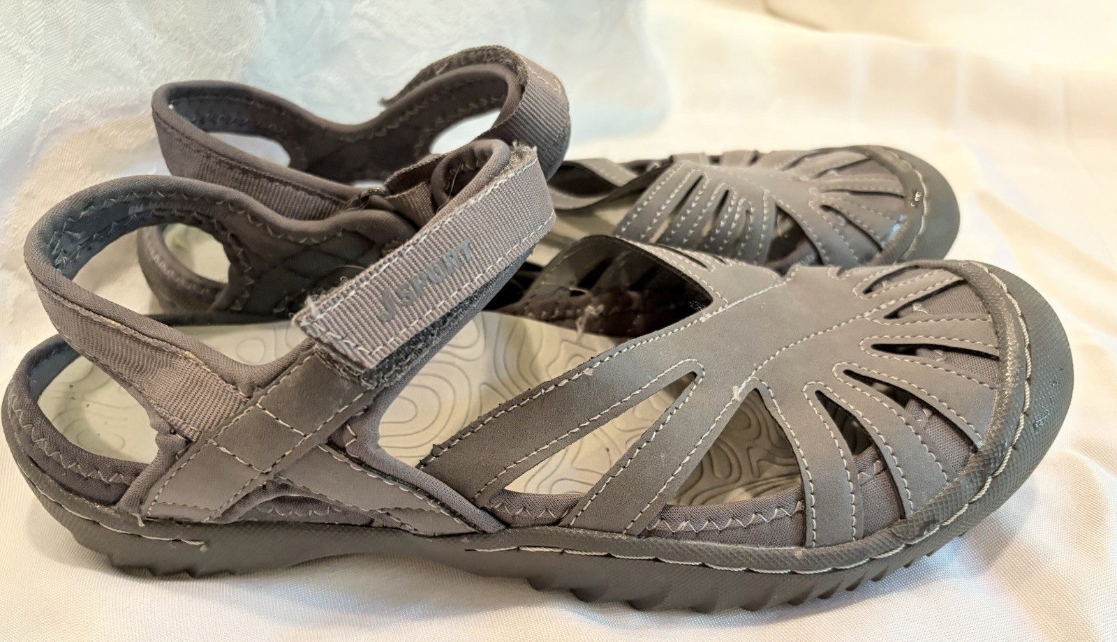 Jsport By Jambu Womens 8M Poppy Sandals Closed-Toe Comfort Design Gorpcore