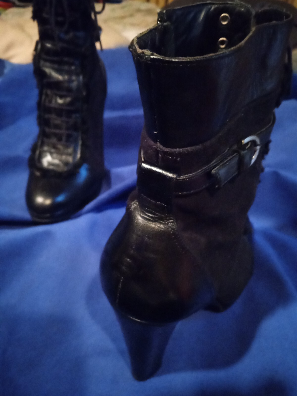 L.K. Bennett Gorgeous Butter Soft Suede Leather Boots Heels Black Must See! US 7