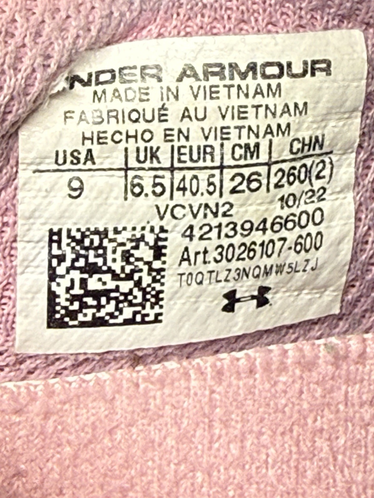 Under Armour Flow Dynamic «Pink Elixir/White» Sneakers 3026107-600