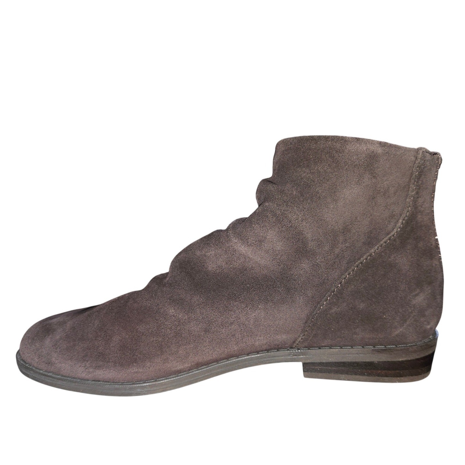 Gentle Souls Kenneth Cole Emma Zip Bootie Chocolate Brown Suede Ankle Boots 7.5