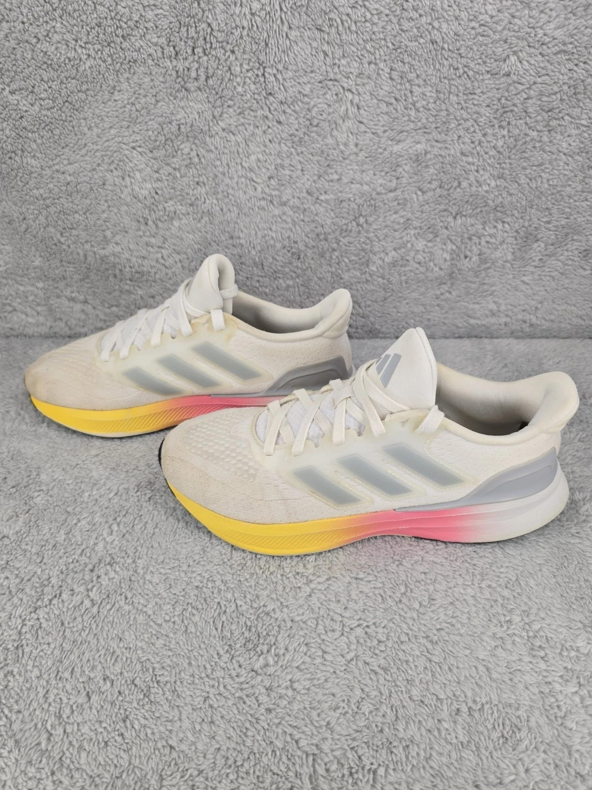 Adidas Womens Runfalcon 5 White Running Shoes Sneakers Size 6