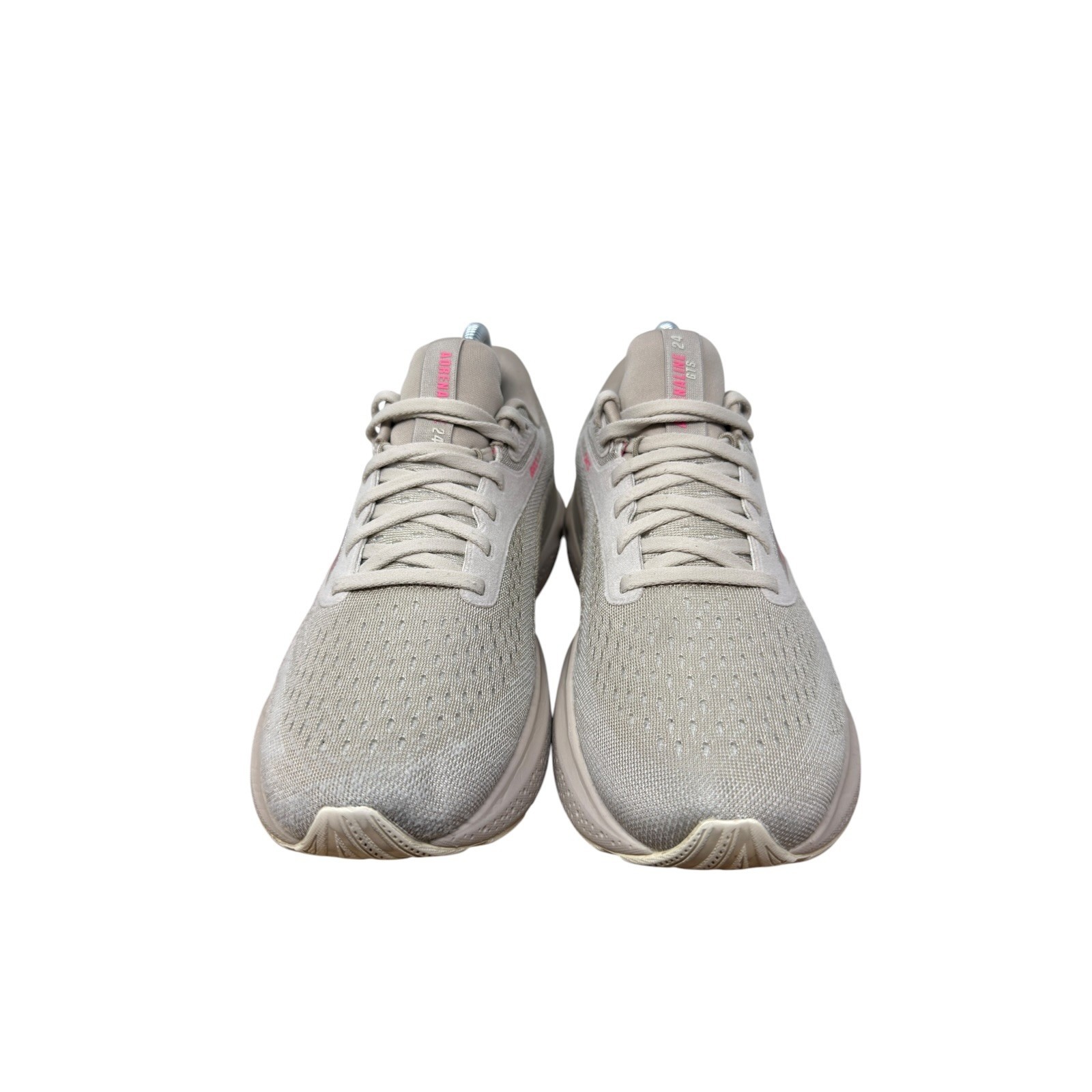 Brooks Adrenaline GTS 24 Running Shoes Womens 9.5 Grey Pink Stability Sneakers