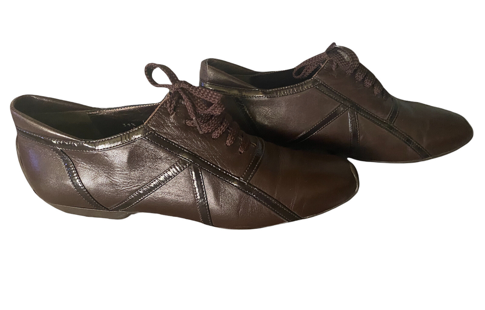 New Gorgeous LA BADIA women’s brown Leather casual shoes sz EU 39.5/US 8.5-9