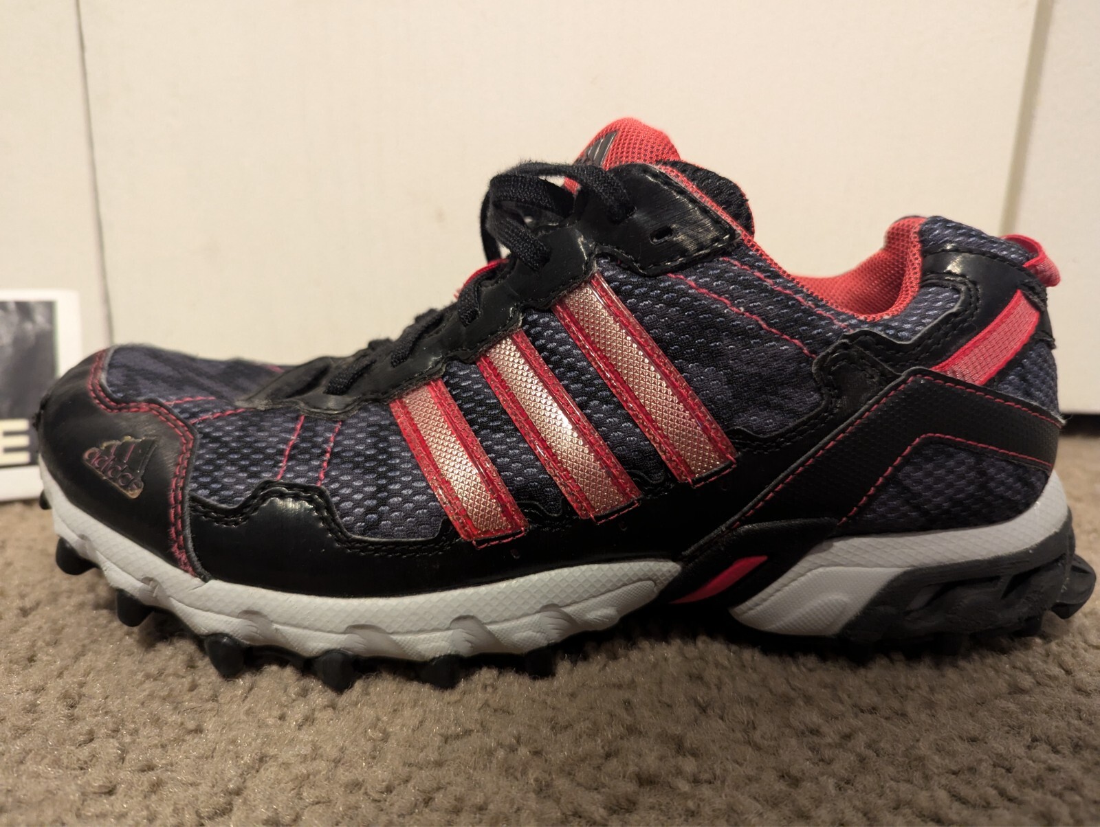 Adidas Women’s Thrasher 1.1 C76331 Gray Black Pink Running Shoes Size 8.5