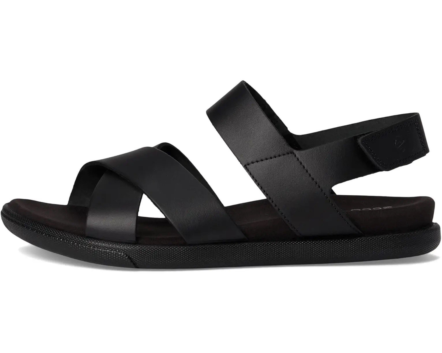 ECCO Samara NWB Black Leather Comfort Sandals Women’s US 10-10.5 EU 41