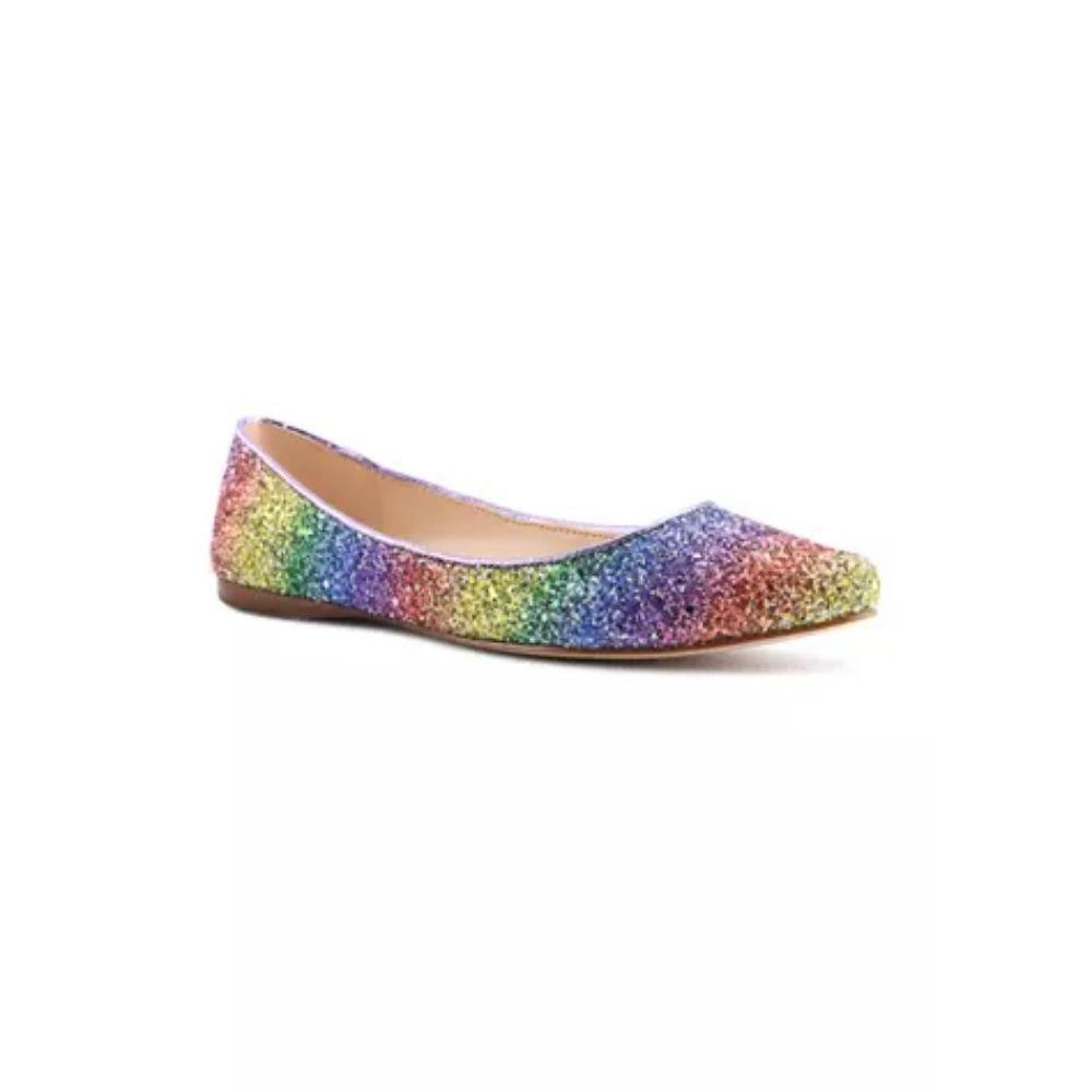 Speakup Dark Pink Multi Glitter Nine West Ballet Flats