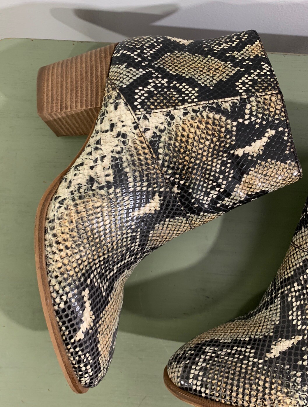 Madewell Boots Snakeskin Western 9.5