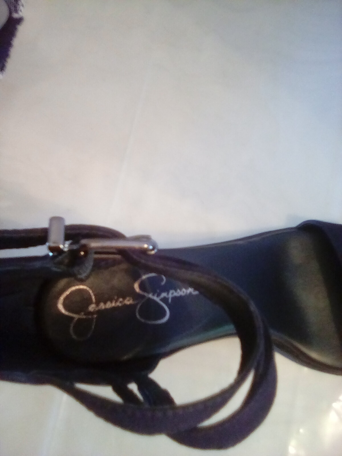 Jessica Simpson Black Strappy Heels,6 12