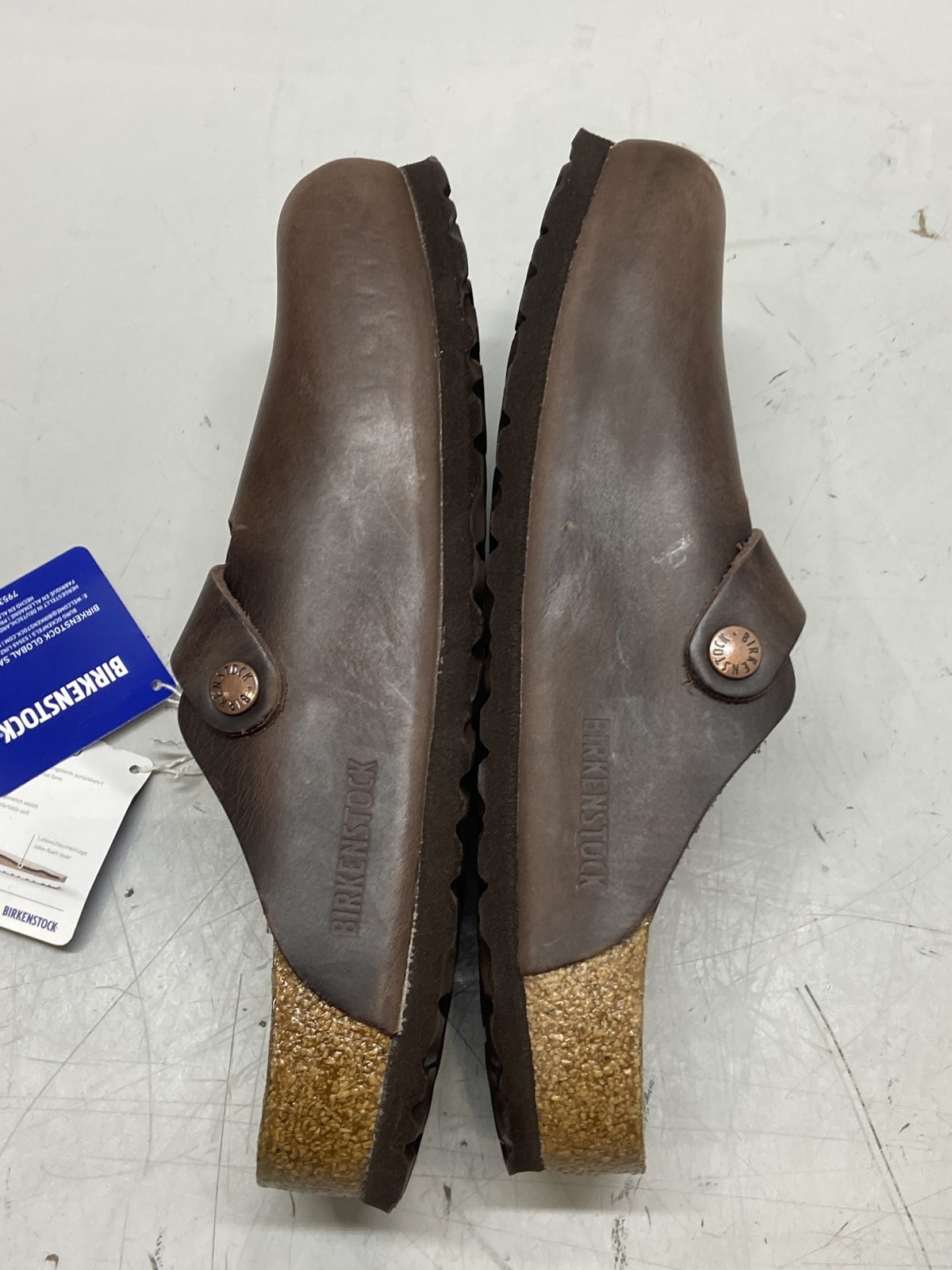 Birkenstock Boston Oiled Leather Clog Unisex W8, M6 In Habana