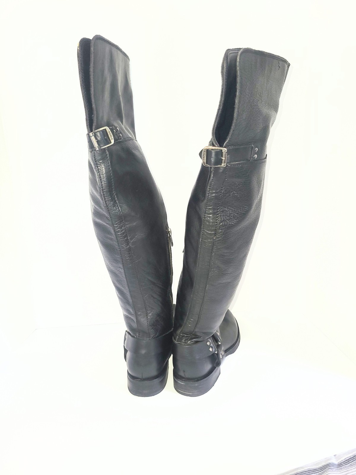 Frye Veronica Rare 2 Way Over The Knee Harness Moto Biker Riding Boots 7.5 B