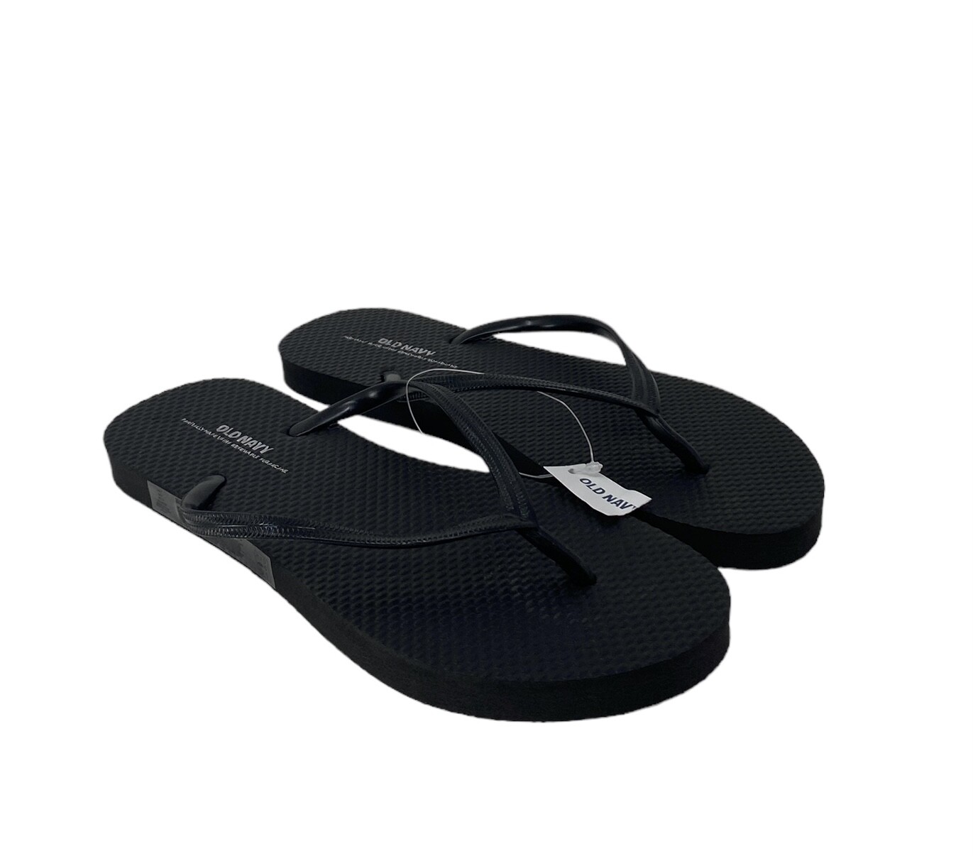 Old Navy Flip Flop Sandals for Woman Black Rubber Summer 737433-00-1