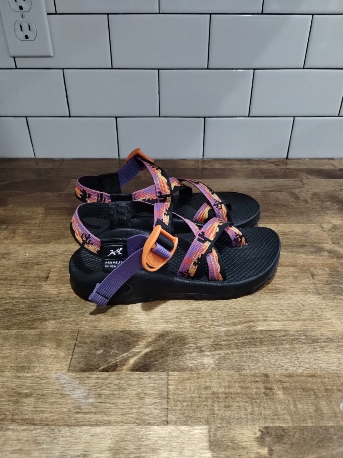 CHACO Southwestern Sport Sandal Sz5 Ankle Strap Hiking Womens Waterproof Camping