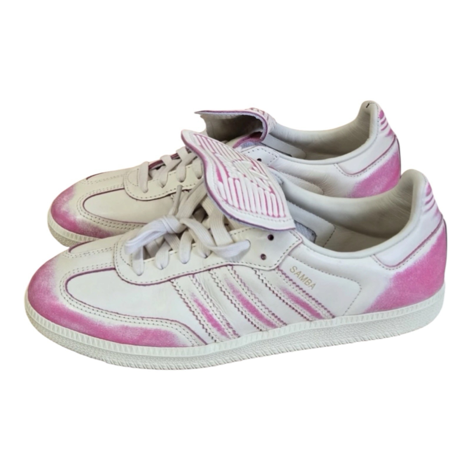 Adidas Women Samba LT Size 10.5 / Men 9 Distressed Pack Cream White Shoes JR5998