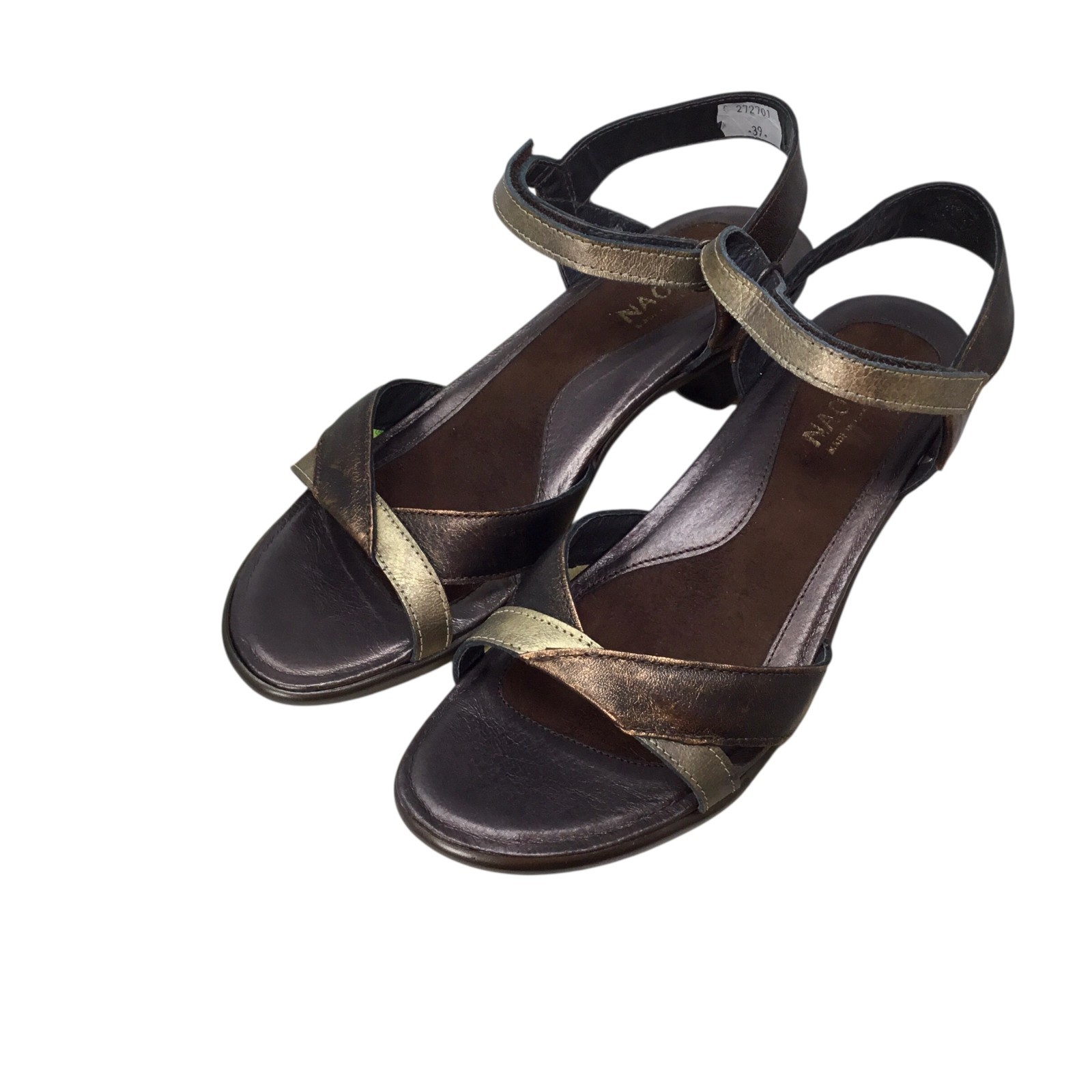 Naot Cheer Sandals Size 39 8-8.5 NIB Burnt Copper Brass Bronze Comfort 40013