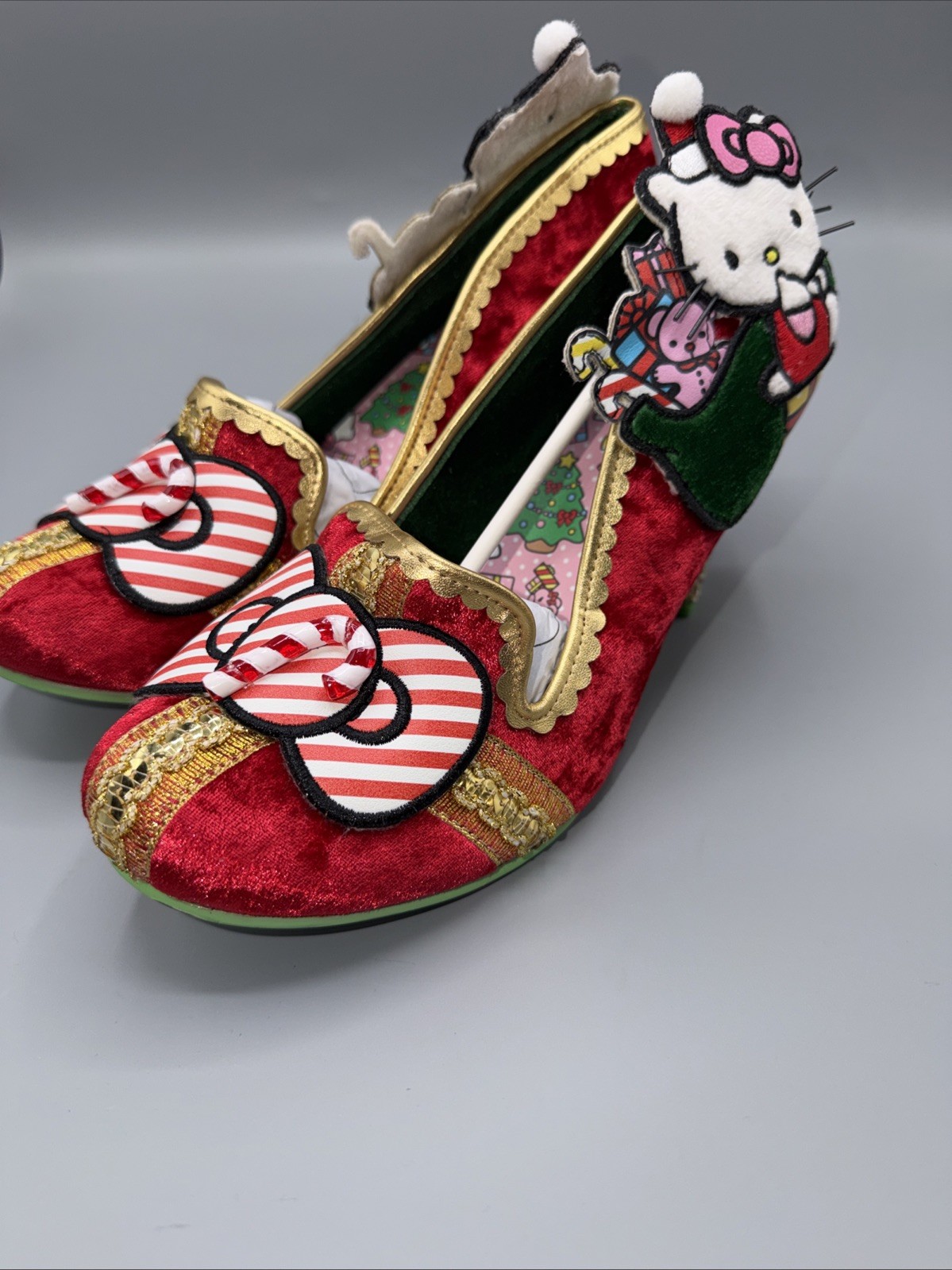 Irregular Choice x Hello Kitty Kitty Kringle Christmas Pumps Heels EU40/US9-New