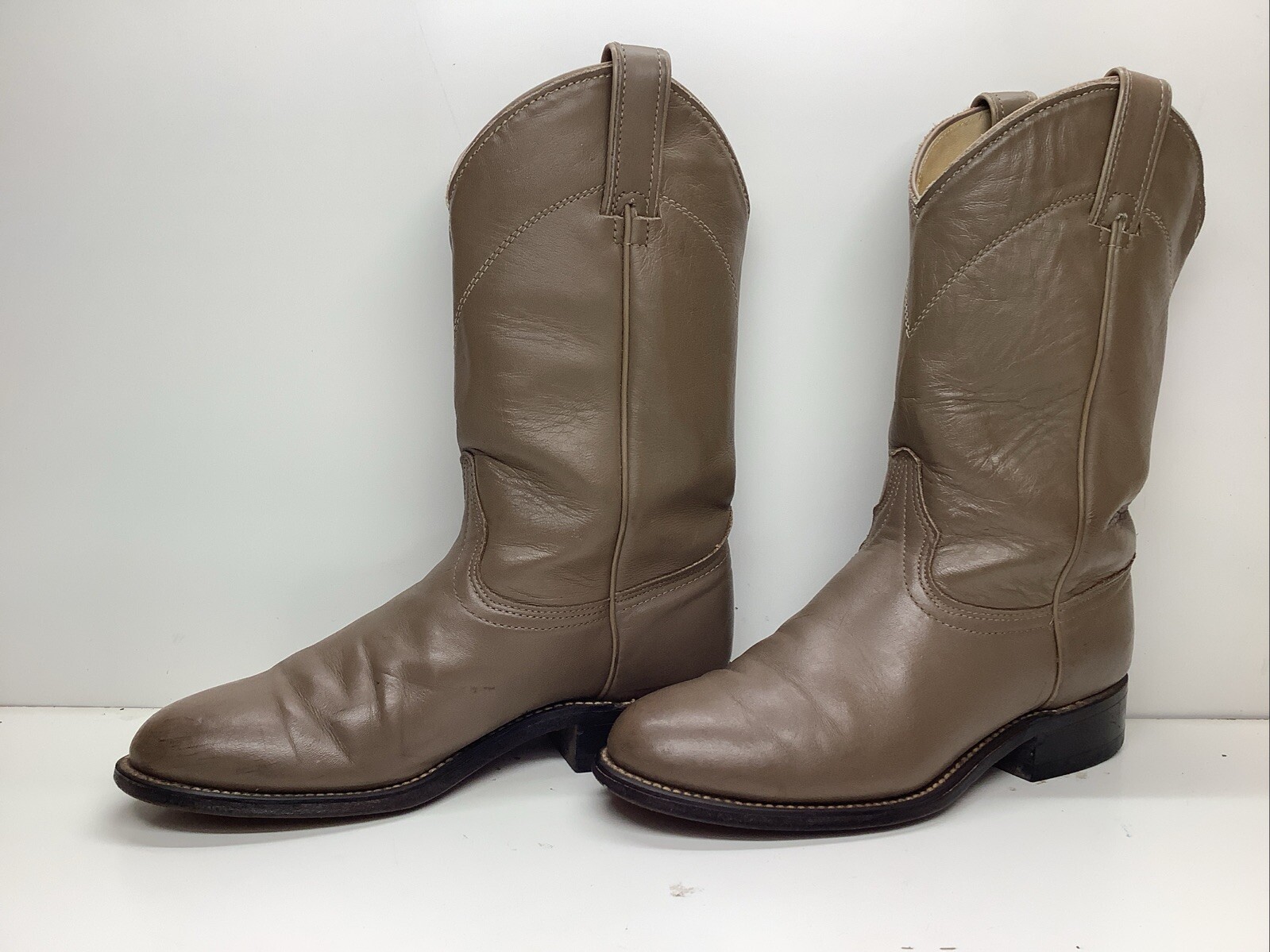 WOMENS WRANGLER WESTERN ROPER SAND BROWN BOOTS SIZE 7.5 M