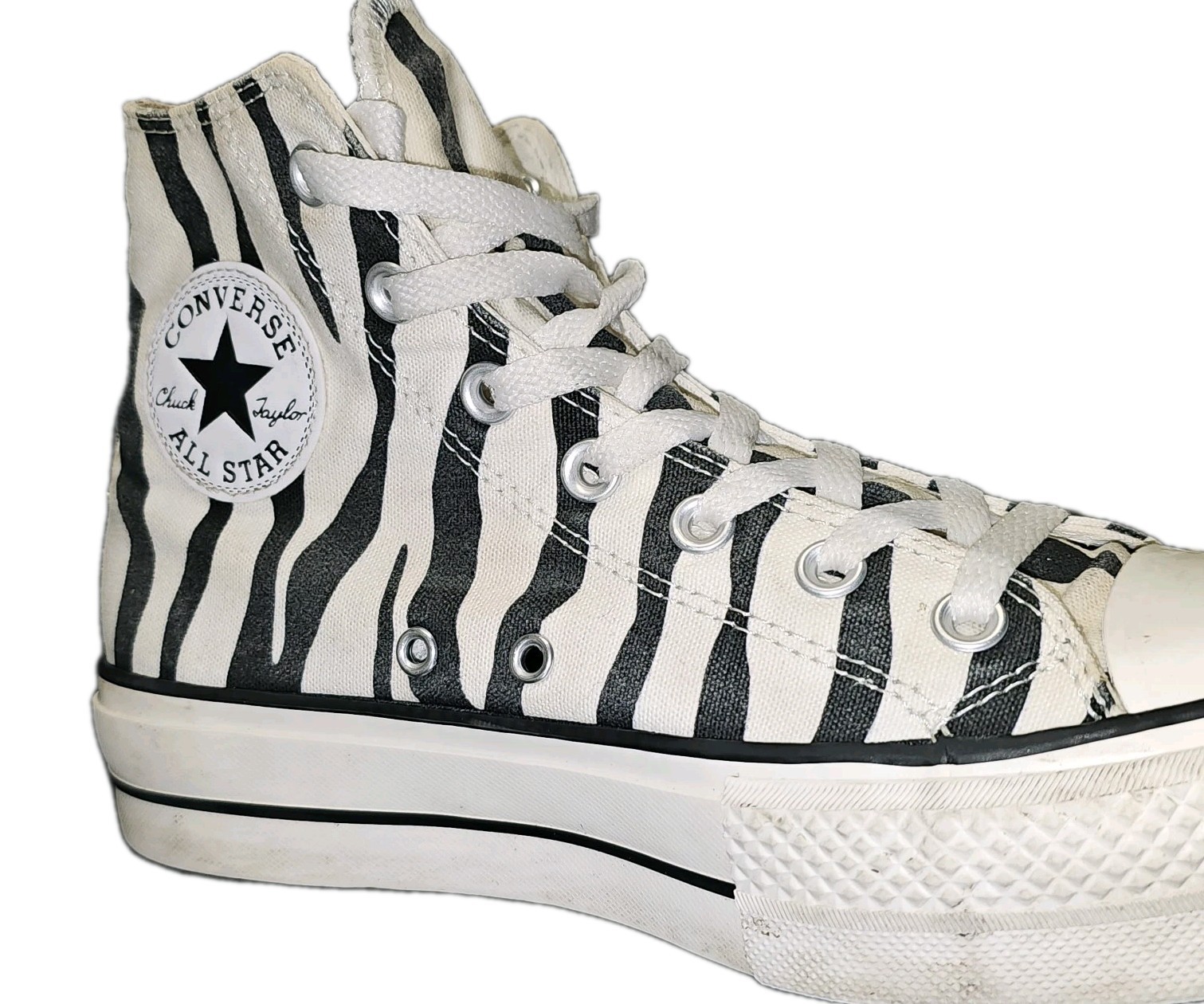 Converse Zebra Print Chuck Taylor All Stars Men 6 Women 8