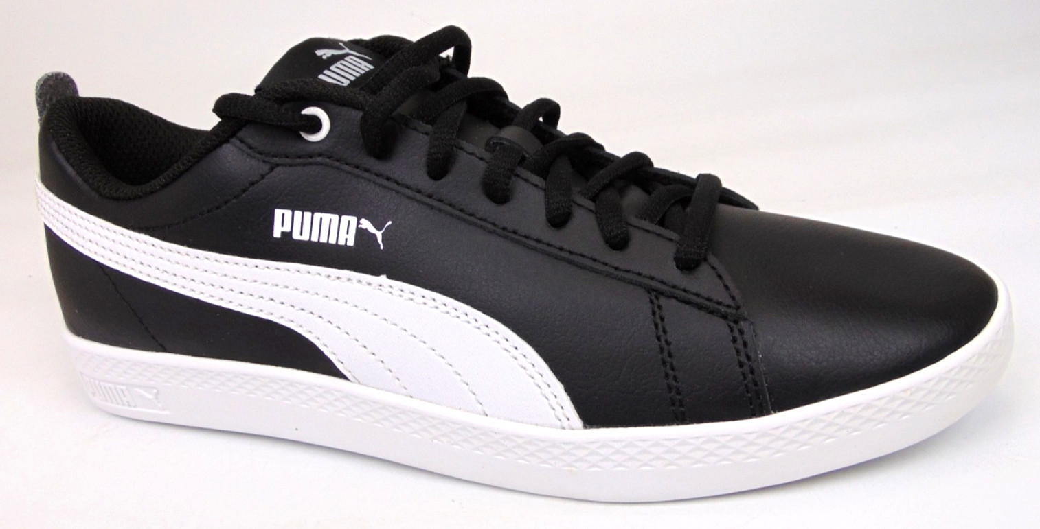 NEW! Puma Smash V2 Women’s Casual Shoes Size 7.5 M, Black Leather Sneakers