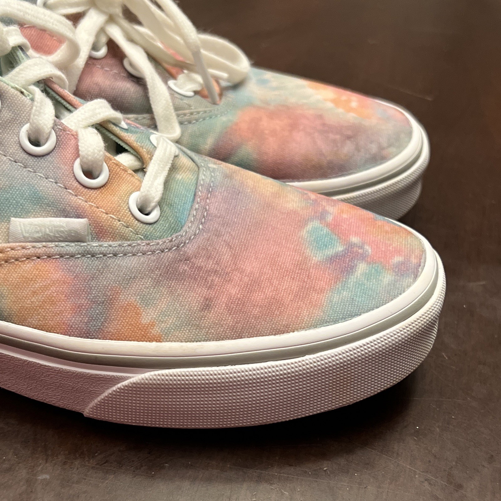 Vans Tie Dye Canvas Lace-Up Womens Skate Shoes Rubber Sole Womens US Size 6.5