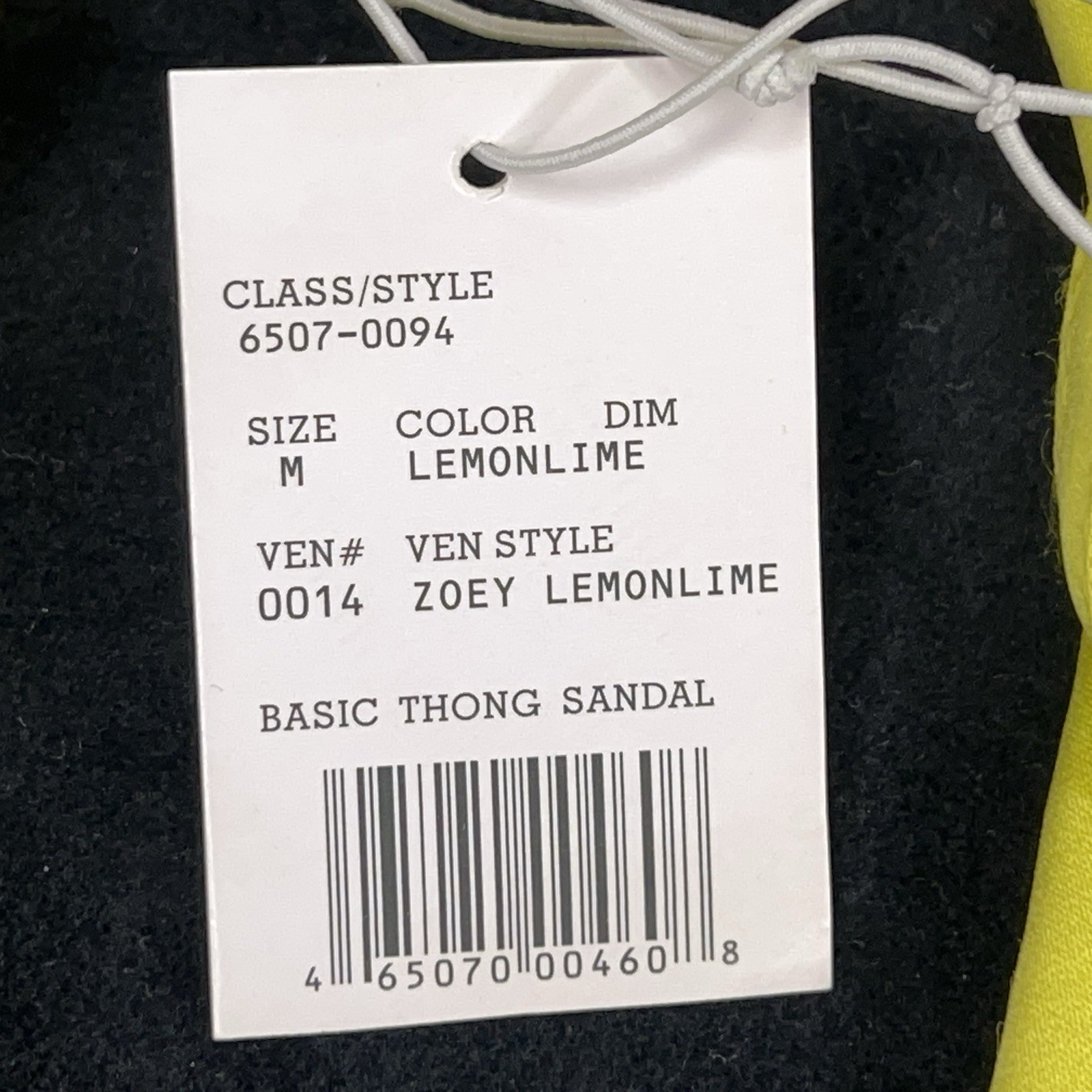 New David’s Bridal Medium 7 8 Flip Flops Satin Fabric Womens Lime Yellow NWT