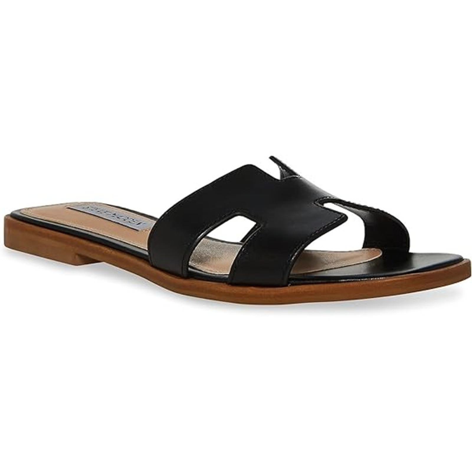 NWT Steve Madden Women’s Hadyn Sandal – Size 8 US, Black Leather