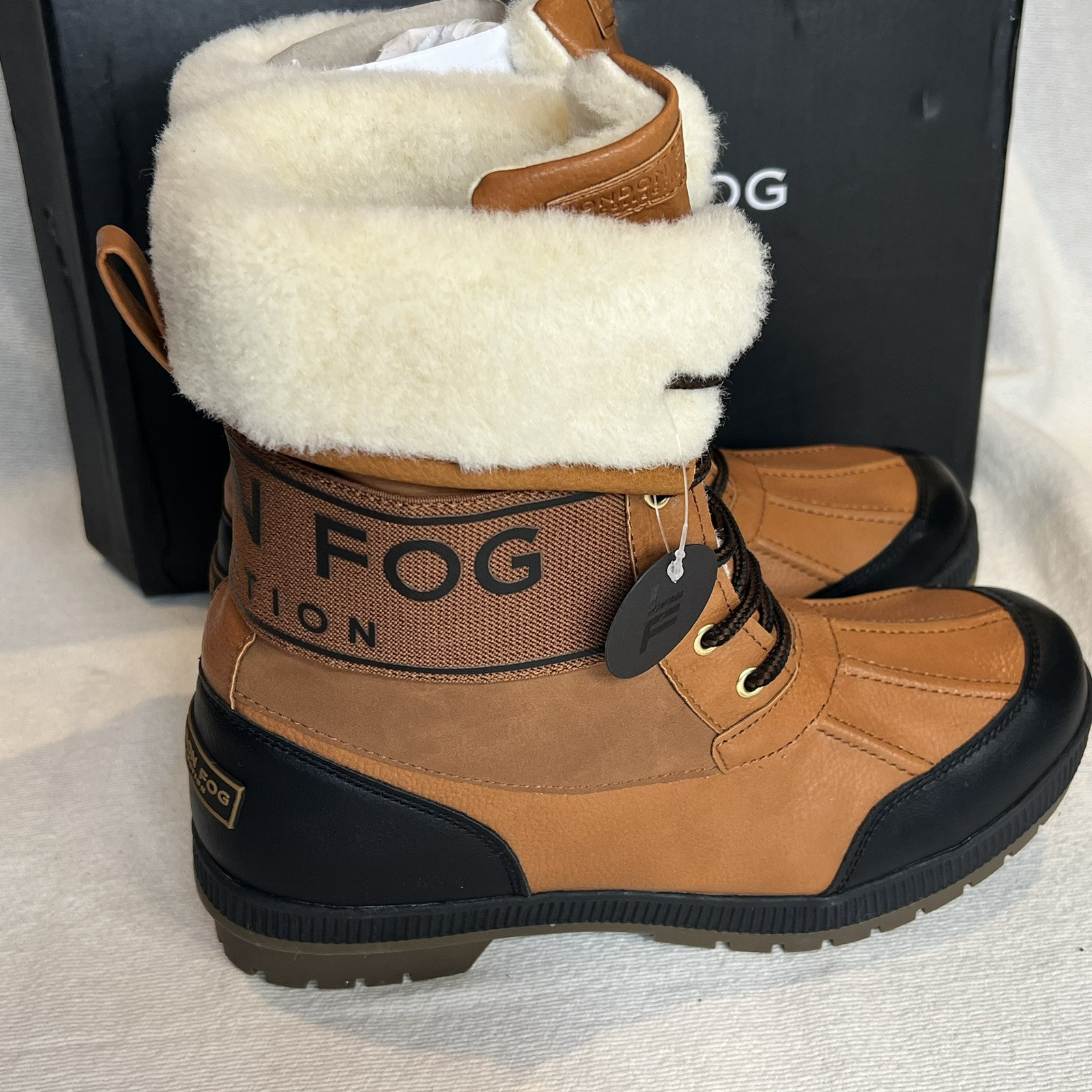 ￼London Fog Womens Boots Size 10M.MLFW Milly Combo Not Available In Retail store