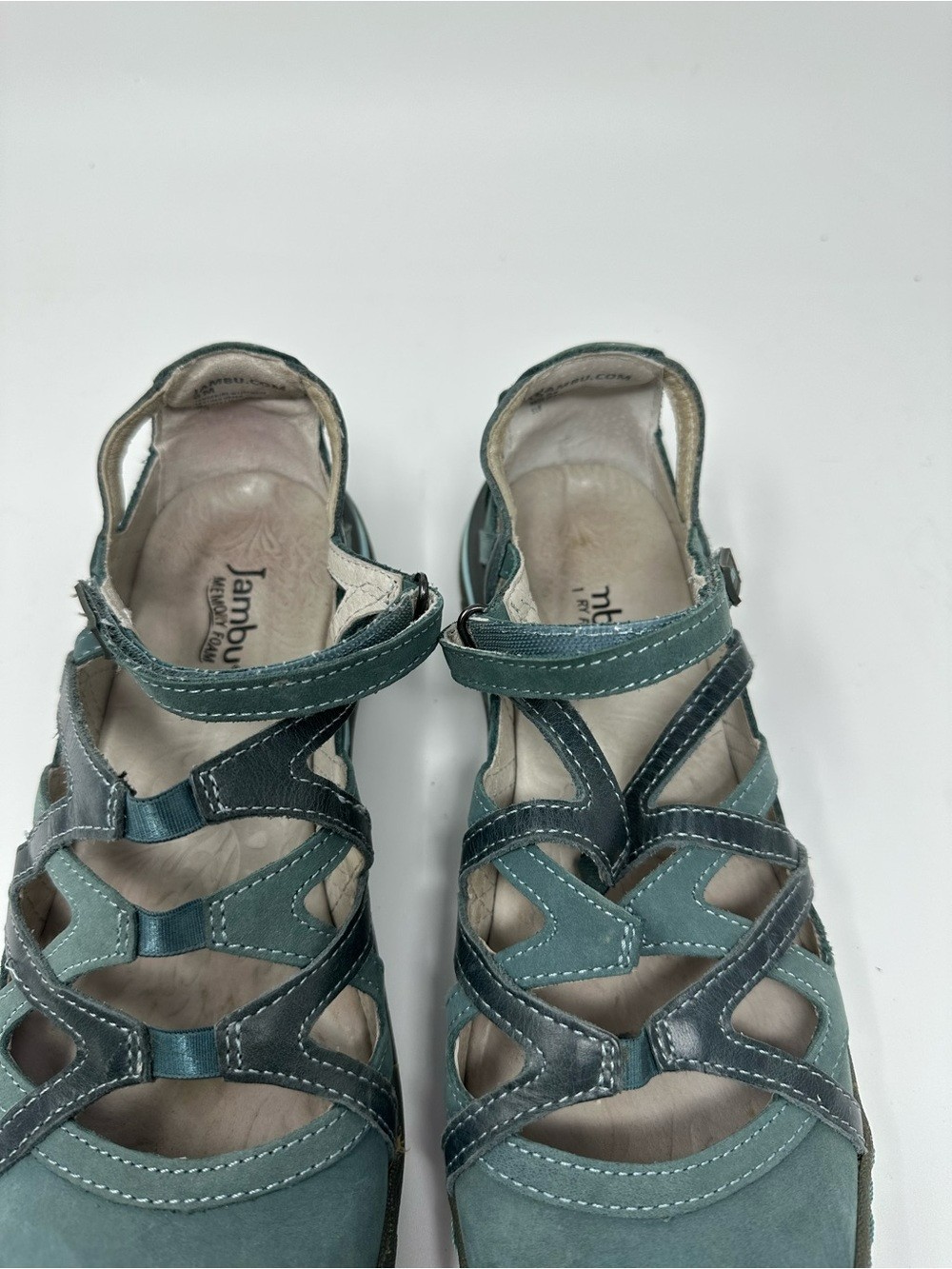 Jambu Tangerine Flats Strappy Memory Foam Footbed Women’s 8M