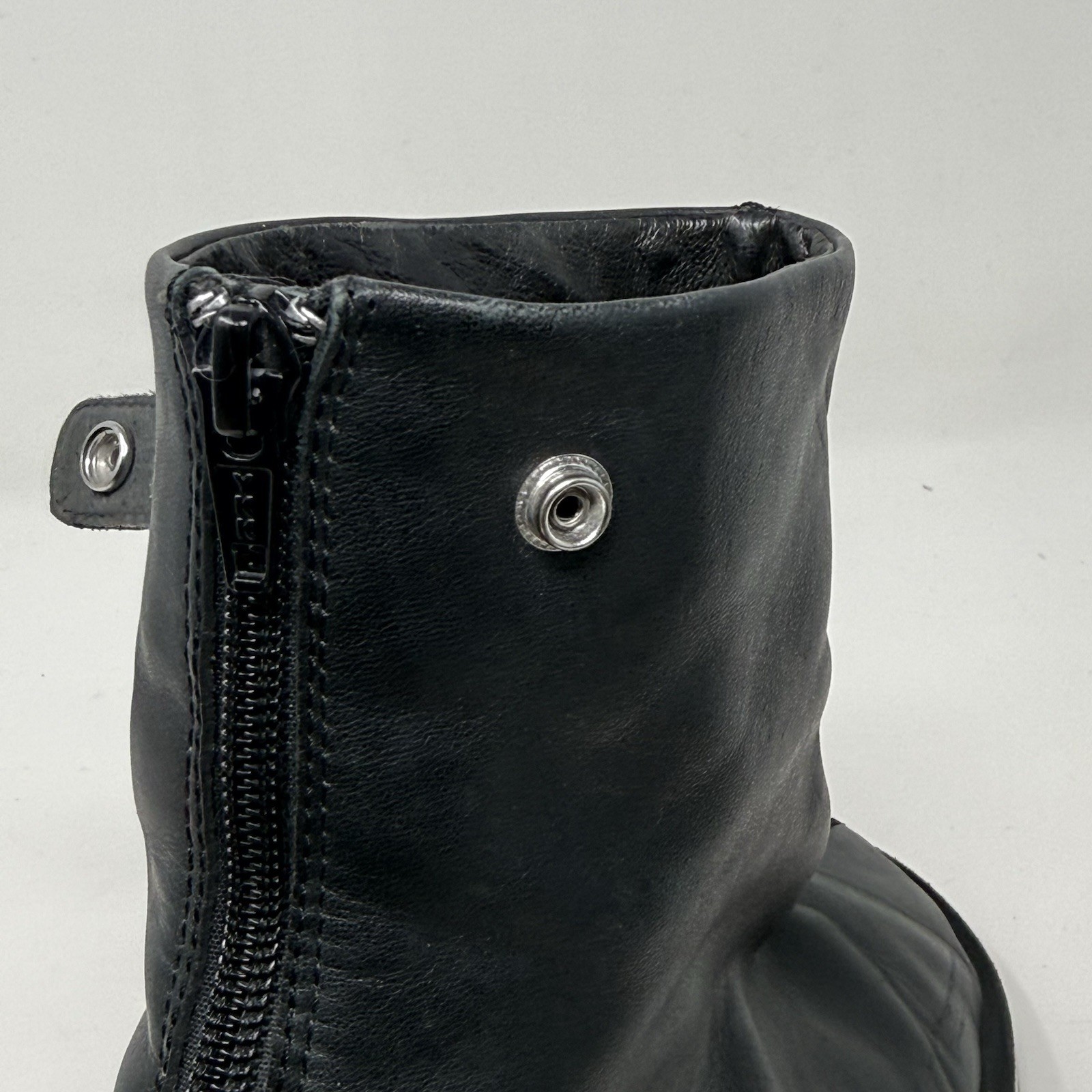 Camper Beetle Boots Womens 8.5 EU 39 Black Leather Hipster Bohemian Minimalist