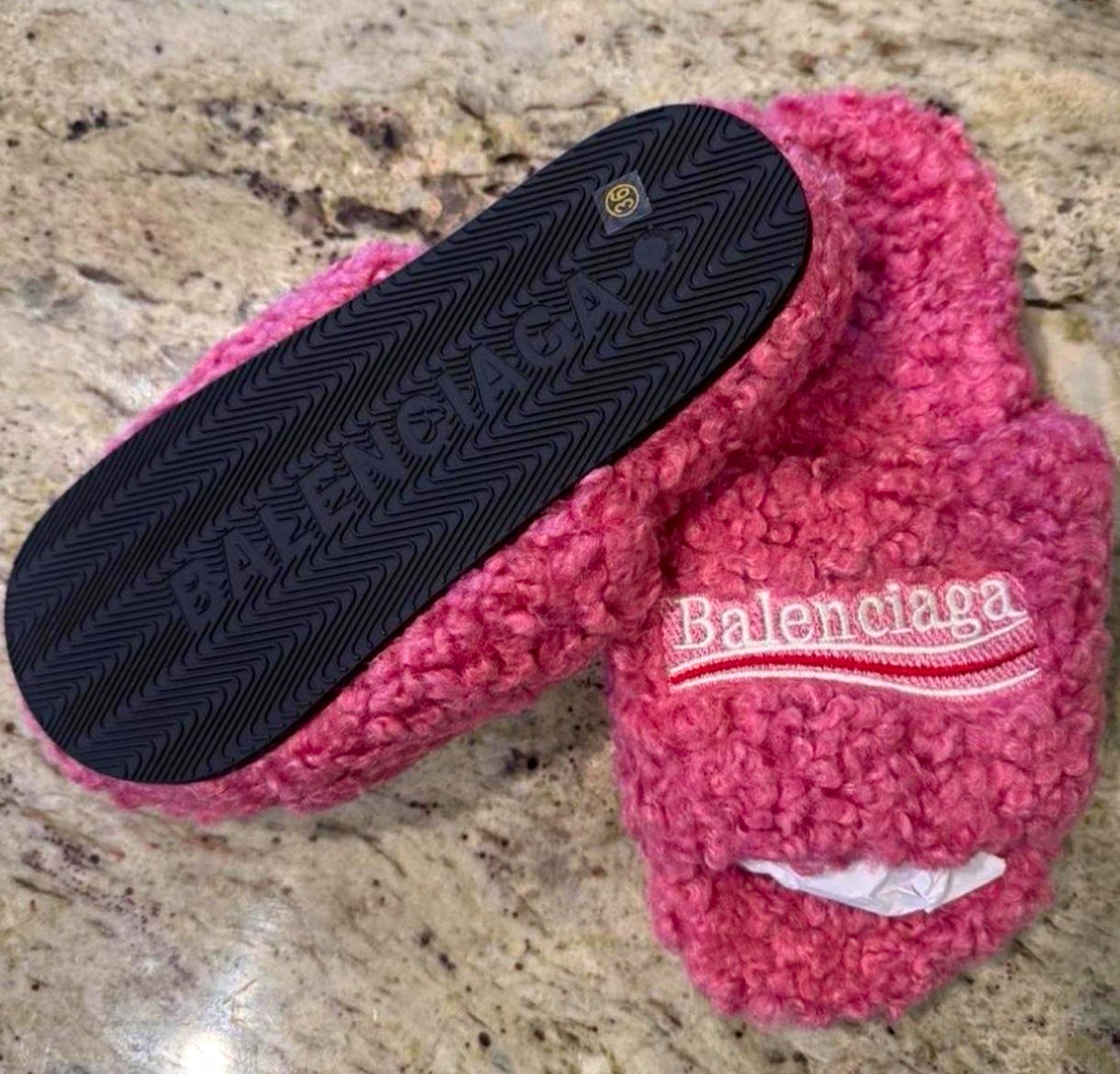 Balenciaga slides pink size 6