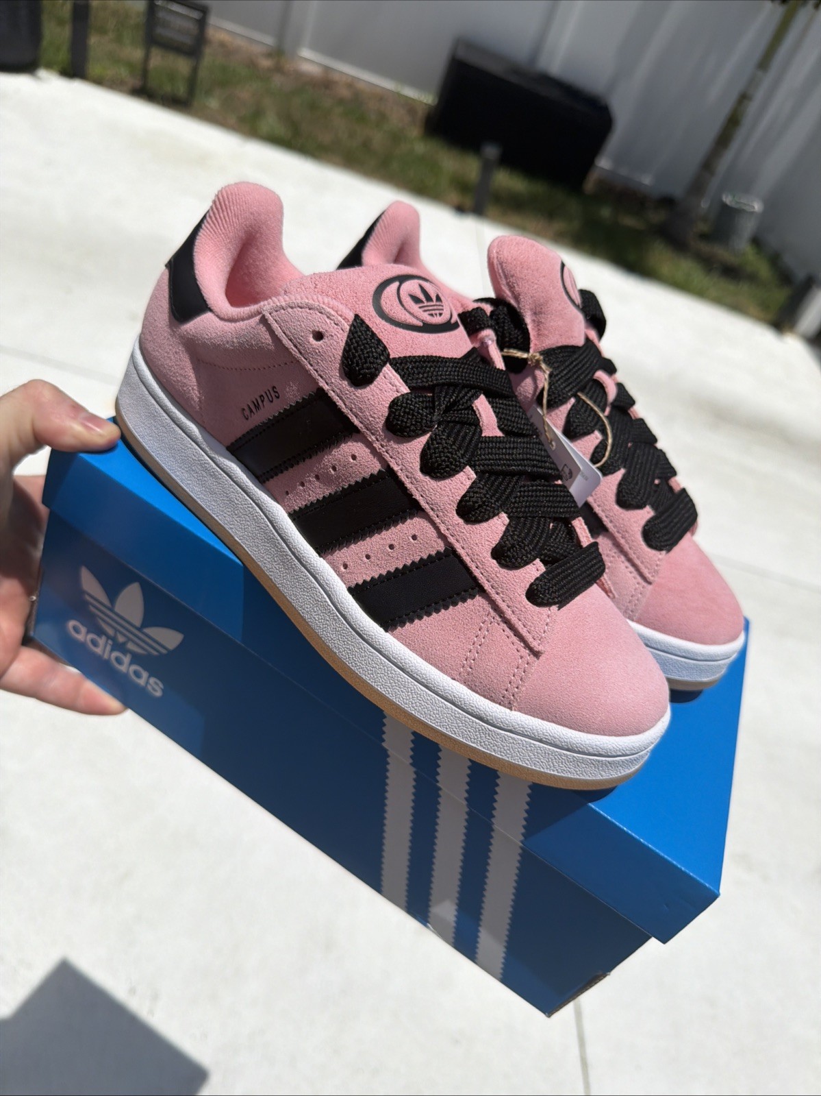 adidas Campus 00S Lace Up Womens Pink Sneakers Casual Shoes JH7275 Size 8