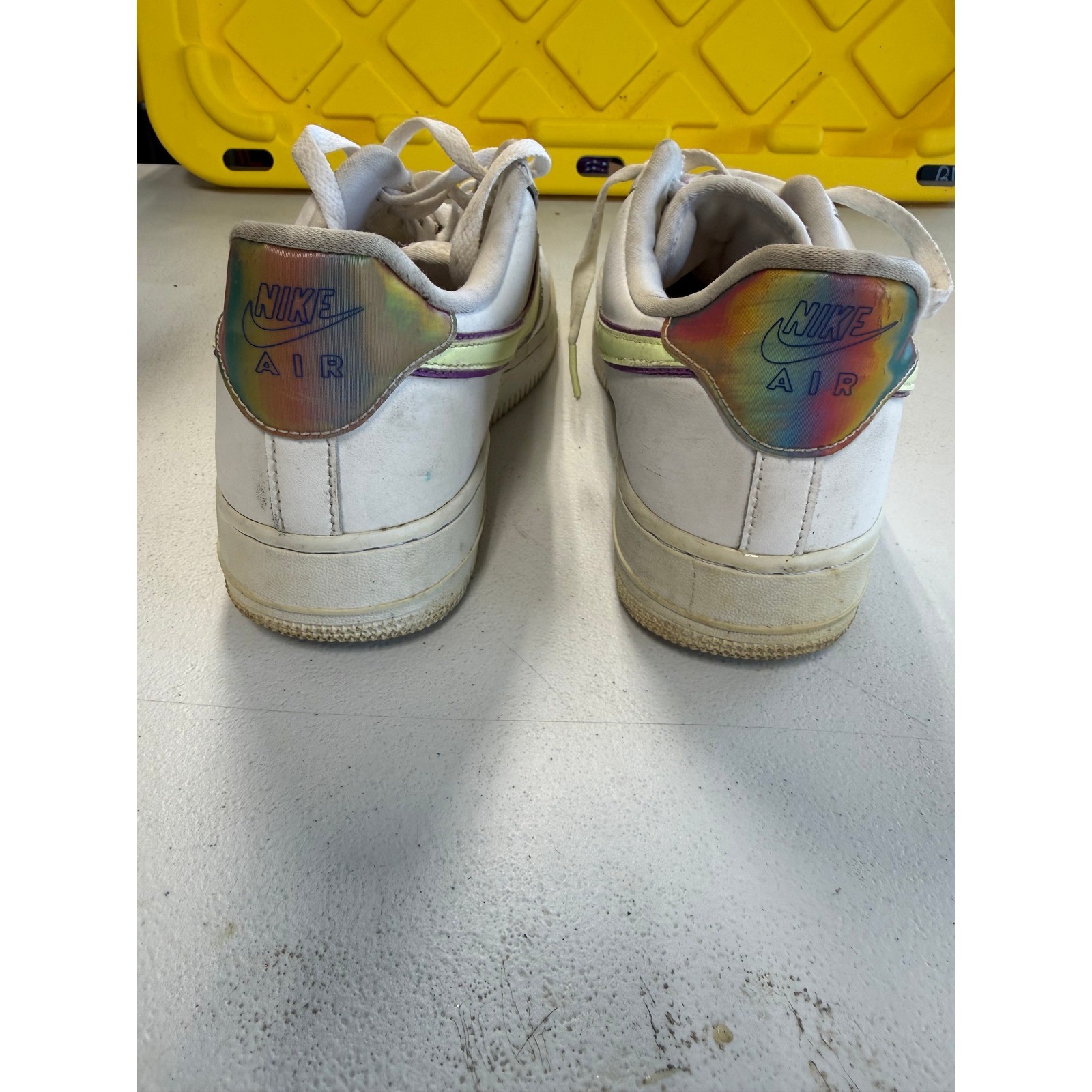 Nike Air Force 1 Low Easter 2020 White Barely Volt CW0367-100 Womens Size 10
