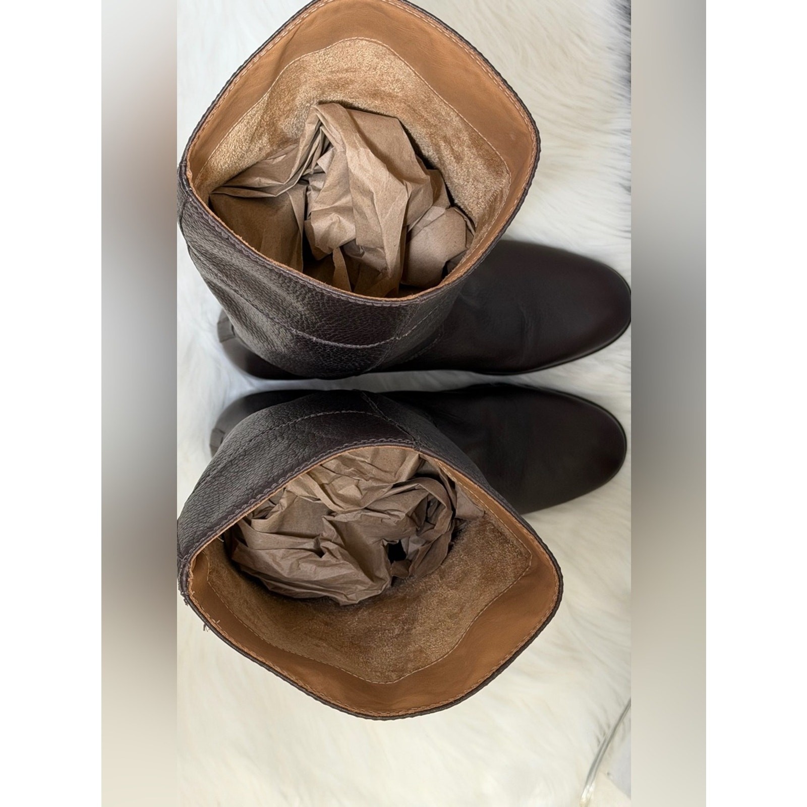 Vero Cuoio Leather Riding Boots Brown Womens | Size US 8.5