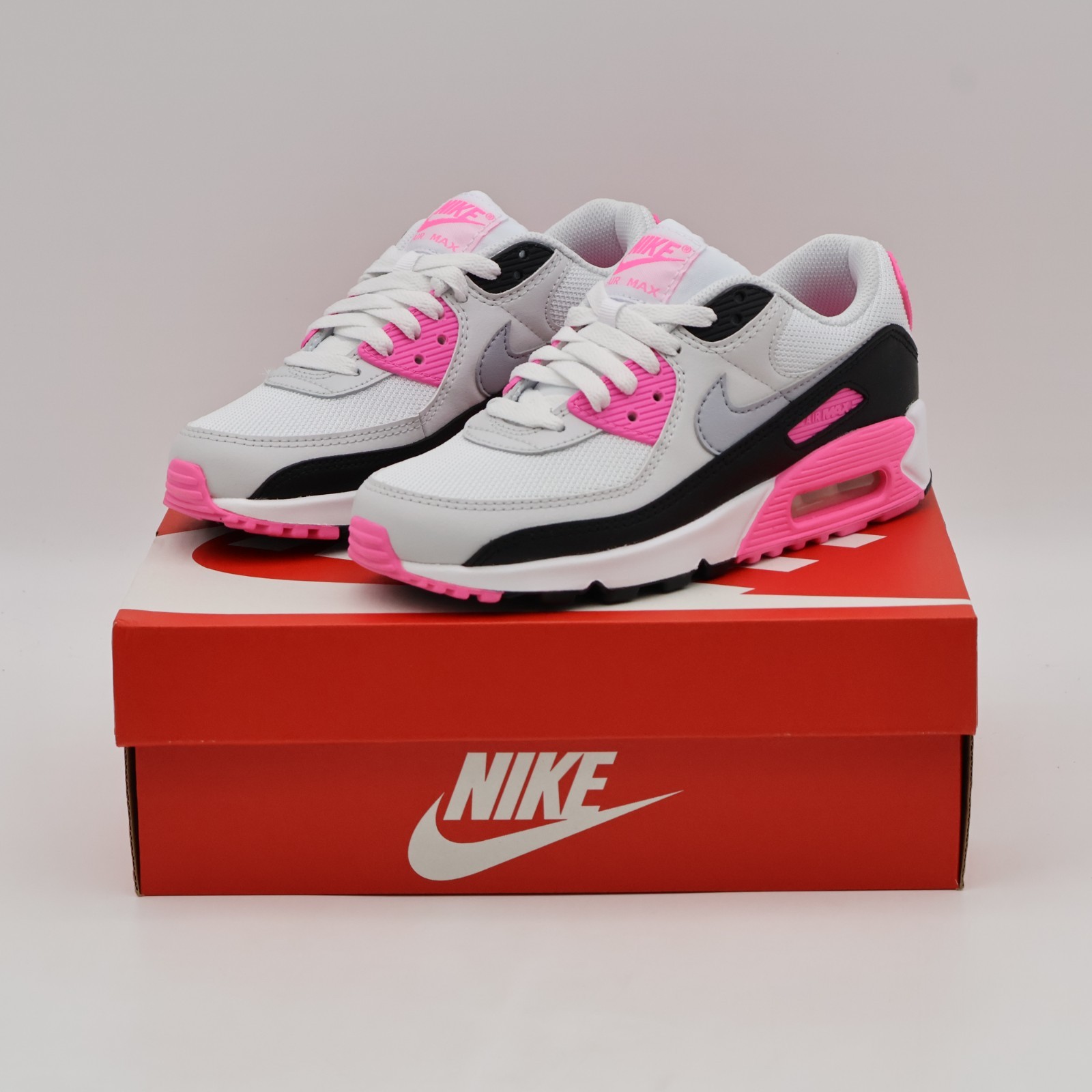 IM4613-100 Nike Air Max 90 OG White Pink Glow Black Wolf Grey (Women’s)
