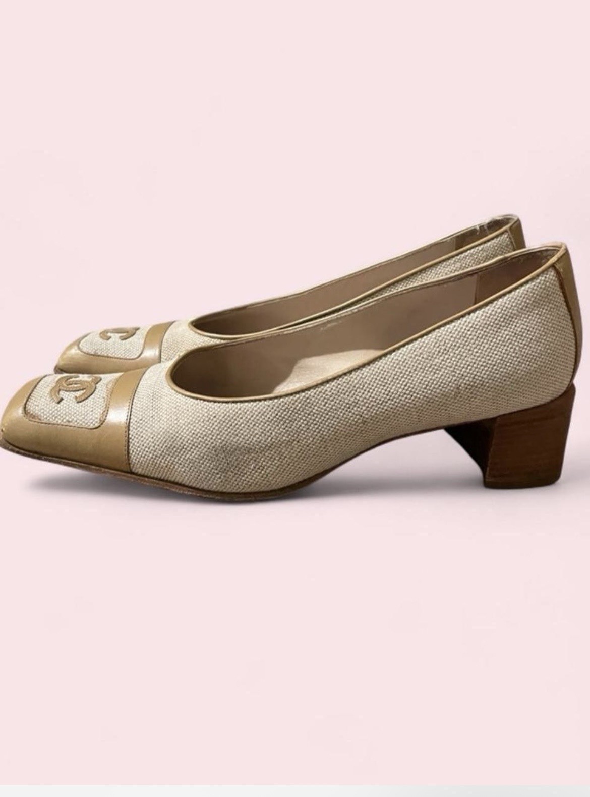 Chanel Ballet Cap Toe Shoes (RARE-Vintage)